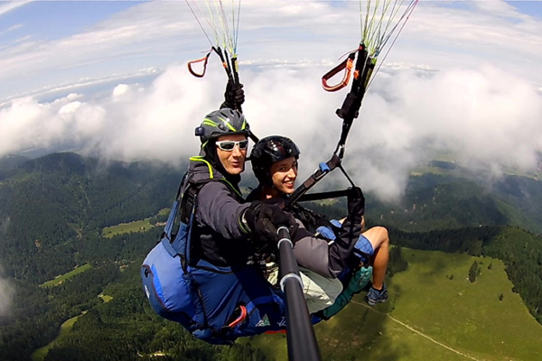 Gleitschirmfliegen am Hochfelln